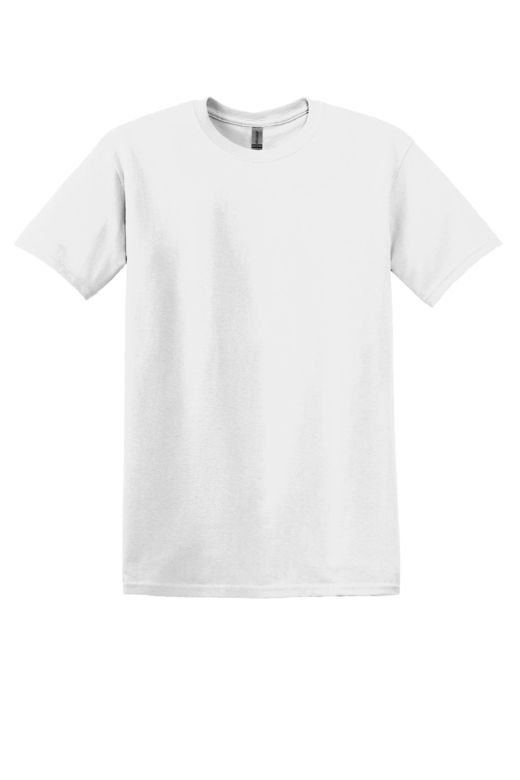 Gildan 5000 Mens Short Sleeve Crewneck T-Shirt White Flat Front