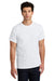 Gildan 5000 Mens Short Sleeve Crewneck T-Shirt White Model Front