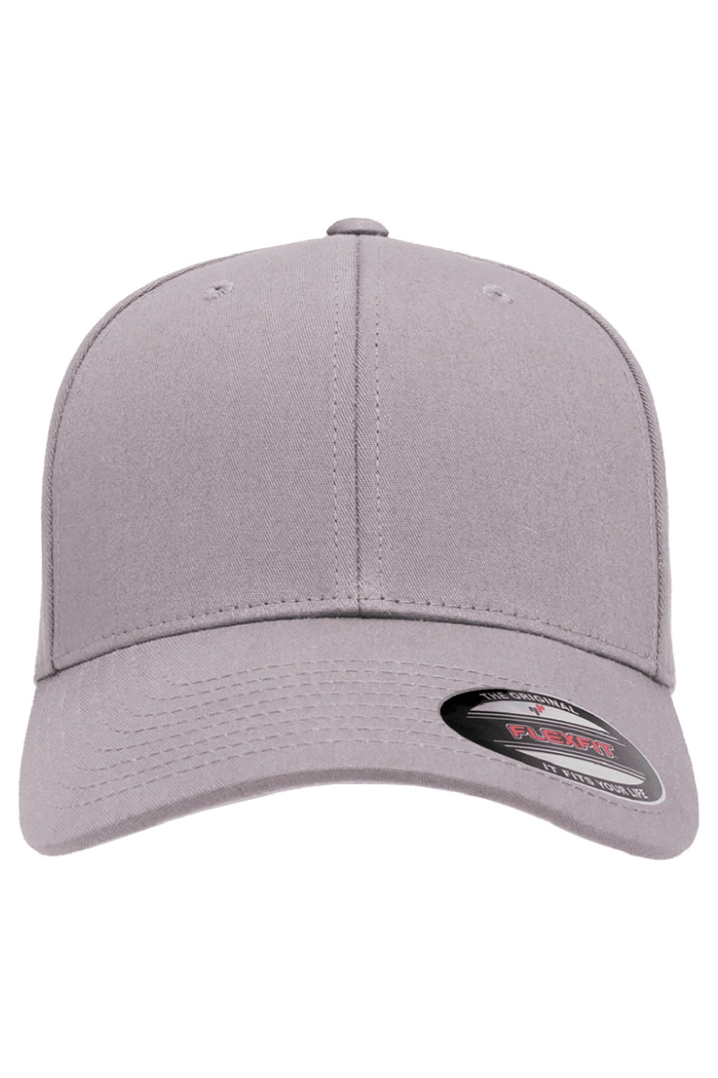 Flexfit Hats 5001 Mens Stretch Fit Hat Grey Flat Front