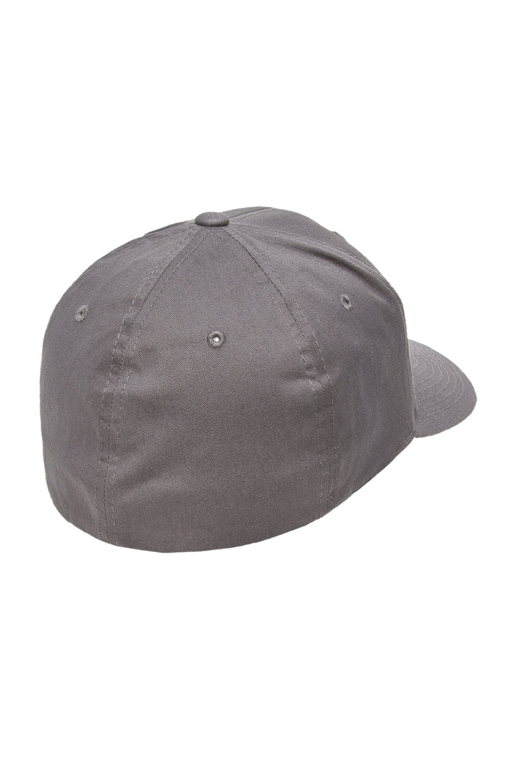 Flexfit Hats 5001 Mens Stretch Fit Hat Grey Flat Back