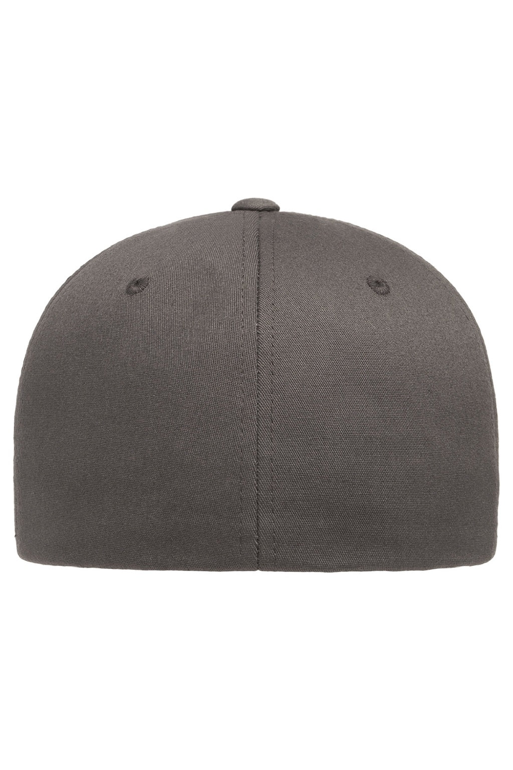 Flexfit Hats 5001 Mens Stretch Fit Hat Dark Grey Flat Back