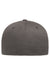 Flexfit Hats 5001 Mens Stretch Fit Hat Dark Grey Flat Back