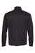 Badger 4102 Mens B-Core Moisture Wicking 1/4 Zip Sweatshirt Black/Graphite Grey Flat Back