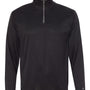 Badger Mens B-Core Moisture Wicking 1/4 Zip Sweatshirt - Black/Graphite Grey - NEW