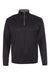 Badger 4102 Mens B-Core Moisture Wicking 1/4 Zip Sweatshirt Black/Graphite Grey Flat Front