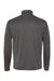Badger 4102 Mens B-Core Moisture Wicking 1/4 Zip Sweatshirt Graphite Grey/Black Flat Back