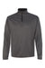 Badger 4102 Mens B-Core Moisture Wicking 1/4 Zip Sweatshirt Graphite Grey/Black Flat Front