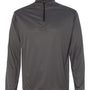 Badger Mens B-Core Moisture Wicking 1/4 Zip Sweatshirt - Graphite Grey/Black - NEW