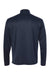 Badger 4102 Mens B-Core Moisture Wicking 1/4 Zip Sweatshirt Navy Blue/Graphite Grey Flat Back