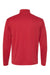 Badger 4102 Mens B-Core Moisture Wicking 1/4 Zip Sweatshirt Red/Graphite Grey Flat Back