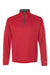 Badger 4102 Mens B-Core Moisture Wicking 1/4 Zip Sweatshirt Red/Graphite Grey Flat Front