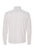 Badger 4102 Mens B-Core Moisture Wicking 1/4 Zip Sweatshirt White/Graphite Grey Flat Back