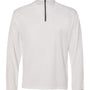 Badger Mens B-Core Moisture Wicking 1/4 Zip Sweatshirt - White/Graphite Grey