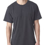 Bayside Mens USA Made Short Sleeve Crewneck T-Shirt - Heather Charcoal Grey