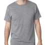 Bayside Mens USA Made Short Sleeve Crewneck T-Shirt - Heather Grey