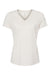 Bella + Canvas BC6415/6415 Womens Short Sleeve V-Neck T-Shirt Oatmeal Flat Front