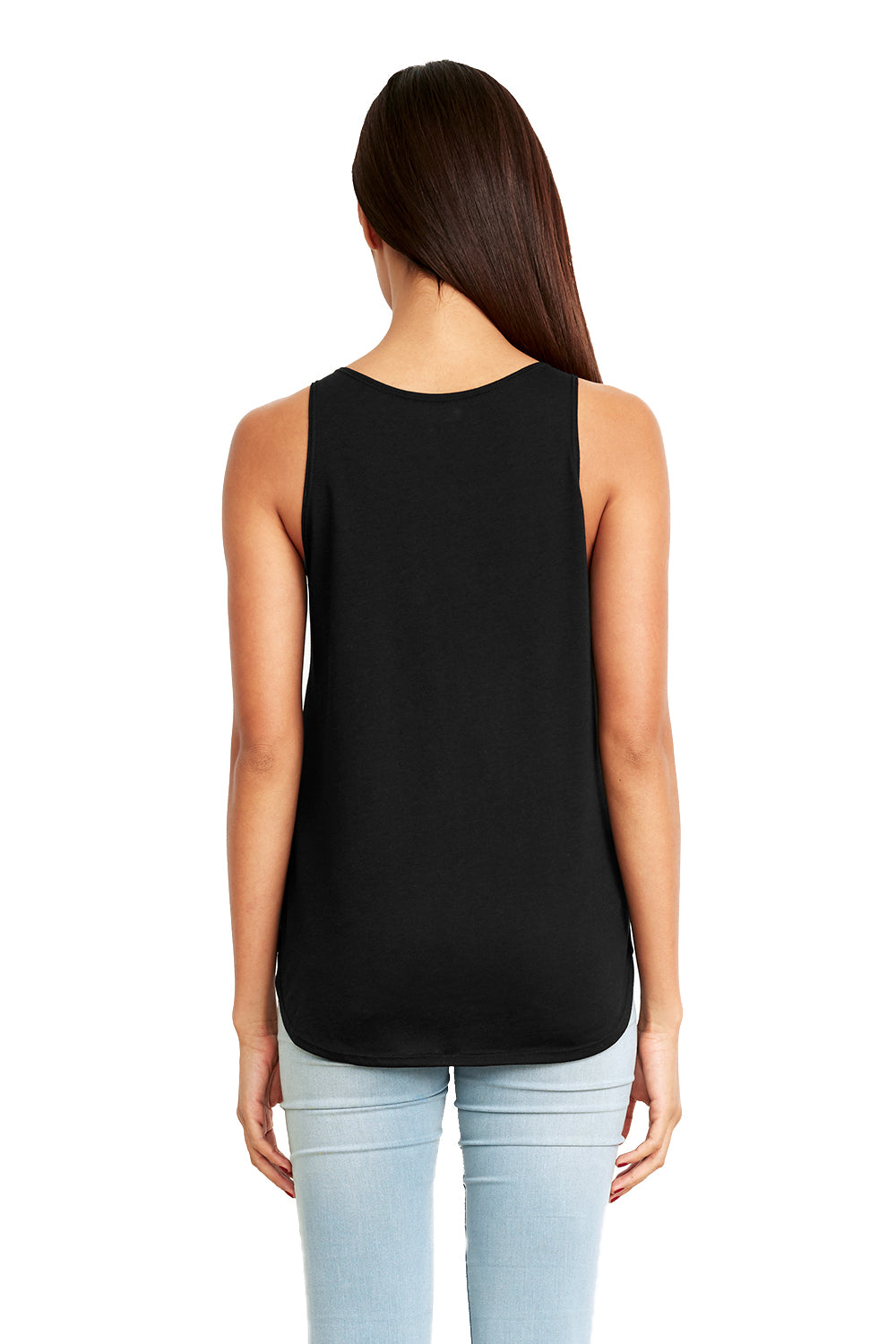 Next Level 5033 Womens Festival Tank Top Black Model Back