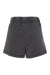 Boxercraft K11 Womens Enzyme Washed Rally Shorts w/ Pockets Charcoal Grey Flat Back