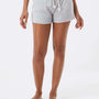 Boxercraft Womens Enzyme Washed Rally Shorts w/ Pockets - Oxford Grey - NEW