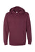 Independent Trading Co. SS4500 Mens Hooded Sweatshirt Hoodie Maroon Flat Front