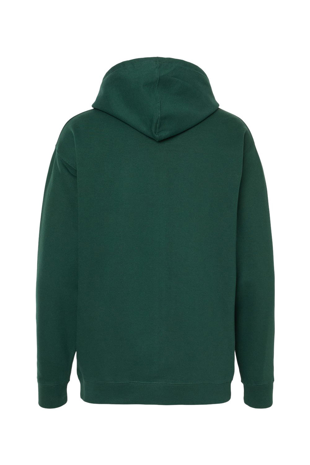 Independent Trading Company SS4500 Mens Hooded Sweatshirt Hoodie w/ Pouch Pocket Forest Green Flat Back