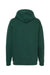 Independent Trading Company SS4500 Mens Hooded Sweatshirt Hoodie w/ Pouch Pocket Forest Green Flat Back
