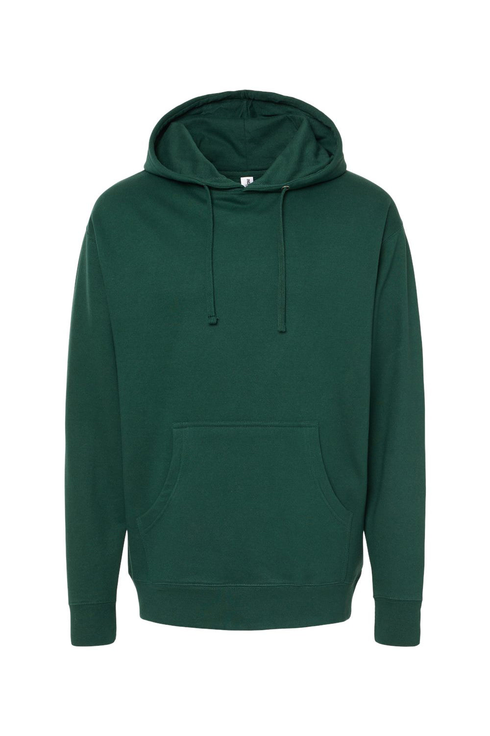 Independent Trading Company SS4500 Mens Hooded Sweatshirt Hoodie w/ Pouch Pocket Forest Green Flat Front