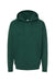 Independent Trading Company SS4500 Mens Hooded Sweatshirt Hoodie w/ Pouch Pocket Forest Green Flat Front
