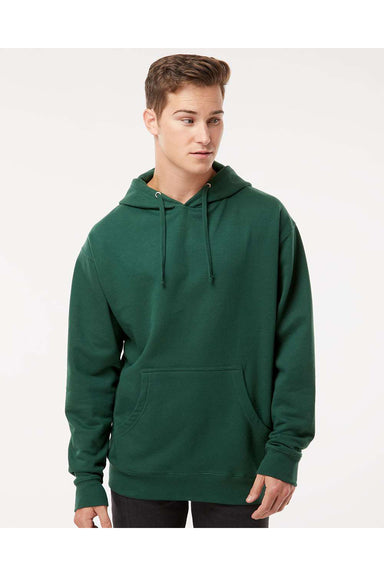 Independent Trading Co. SS4500 Mens Hooded Sweatshirt Hoodie Forest Green Model Front