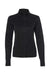 Independent Trading Company EXP60PAZ Womens Poly Tech Full Zip Track Jacket Black Flat Front