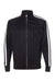 Independent Trading Co. EXP70PTZ Mens Poly Tech Full Zip Track Jacket Black/White Flat Front