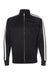 Independent Trading Company EXP70PTZ Mens Poly Tech Full Zip Track Jacket Black/White Flat Front