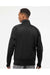 Independent Trading Co. EXP70PTZ Mens Poly Tech Full Zip Track Jacket Black/White Model Back
