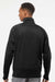 Independent Trading Company EXP70PTZ Mens Poly Tech Full Zip Track Jacket Black/White Model Back