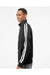 Independent Trading Co. EXP70PTZ Mens Poly Tech Full Zip Track Jacket Black/White Model Side
