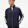 Independent Trading Co. Mens Poly Tech Full Zip Track Jacket - Classic Navy Blue - NEW