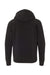 Independent Trading Company PRM15YSB Youth Special Blend Raglan Hooded Sweatshirt Hoodie w/ Pouch Pocket Black Flat Back