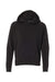 Independent Trading Company PRM15YSB Youth Special Blend Raglan Hooded Sweatshirt Hoodie w/ Pouch Pocket Black Flat Front