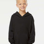 Independent Trading Co. Youth Special Blend Raglan Hooded Sweatshirt Hoodie - Black - NEW