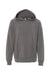 Independent Trading Company PRM15YSB Youth Special Blend Raglan Hooded Sweatshirt Hoodie w/ Pouch Pocket Nickel Grey Flat Front