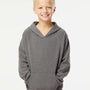 Independent Trading Co. Youth Special Blend Raglan Hooded Sweatshirt Hoodie - Nickel Grey - NEW