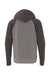 Independent Trading Co. PRM15YSB Youth Special Blend Raglan Hooded Sweatshirt Hoodie Nickel Grey/Carbon Grey Flat Back