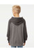 Independent Trading Co. PRM15YSB Youth Special Blend Raglan Hooded Sweatshirt Hoodie Nickel Grey/Carbon Grey Model Back