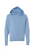 Independent Trading Company PRM15YSB Youth Special Blend Raglan Hooded Sweatshirt Hoodie w/ Pouch Pocket Pacific Blue Flat Front