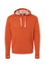 Independent Trading Co. PRM90HT Mens French Terry Hooded Sweatshirt Hoodie Heather Burnt Orange Flat Front