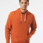Independent Trading Co. Mens French Terry Hooded Sweatshirt Hoodie - Heather Burnt Orange - NEW