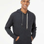 Independent Trading Co. Mens French Terry Hooded Sweatshirt Hoodie - Heather Charcoal Grey - NEW