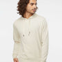 Independent Trading Co. Mens French Terry Hooded Sweatshirt Hoodie - Heather Oatmeal - NEW