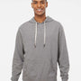 Independent Trading Co. Mens French Terry Hooded Sweatshirt Hoodie - Salt & Pepper Grey - NEW