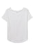 Alternative AA5064/5064BP Womens Backstage Vintage Short Sleeve Crewneck T-Shirt White Flat Front